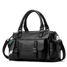 Load image into Gallery viewer, 048 Pebbled Leather Multi-compartment Handbag Large Capacity Crossbody Shoulder Bag