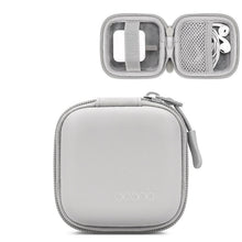 Load image into Gallery viewer, Baona Leather Digital Headphone Cable U Disk Storage Bag, Small Square Gray, Small Square Black, Rectangular Gray, Rectangular Black, Large Square Gray, Large Square Black