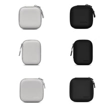 Load image into Gallery viewer, Baona Leather Digital Headphone Cable U Disk Storage Bag, Small Square Gray, Small Square Black, Rectangular Gray, Rectangular Black, Large Square Gray, Large Square Black