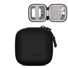 Load image into Gallery viewer, Baona Leather Digital Headphone Cable U Disk Storage Bag, Small Square Gray, Small Square Black, Rectangular Gray, Rectangular Black, Large Square Gray, Large Square Black