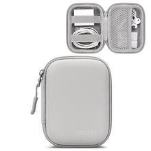 Load image into Gallery viewer, Baona Leather Digital Headphone Cable U Disk Storage Bag, Small Square Gray, Small Square Black, Rectangular Gray, Rectangular Black, Large Square Gray, Large Square Black