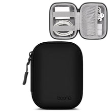 Load image into Gallery viewer, Baona Leather Digital Headphone Cable U Disk Storage Bag, Small Square Gray, Small Square Black, Rectangular Gray, Rectangular Black, Large Square Gray, Large Square Black