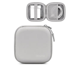 Load image into Gallery viewer, Baona Leather Digital Headphone Cable U Disk Storage Bag, Small Square Gray, Small Square Black, Rectangular Gray, Rectangular Black, Large Square Gray, Large Square Black