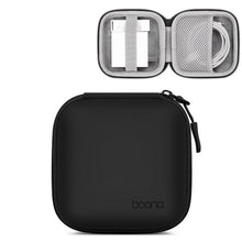 Load image into Gallery viewer, Baona Leather Digital Headphone Cable U Disk Storage Bag, Small Square Gray, Small Square Black, Rectangular Gray, Rectangular Black, Large Square Gray, Large Square Black