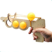 Load image into Gallery viewer, Wooden DIY Table Tennis Elastic Model Children Physical Science Experiment Assembly Toy