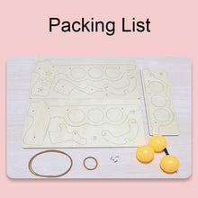 Load image into Gallery viewer, Wooden DIY Table Tennis Elastic Model Children Physical Science Experiment Assembly Toy