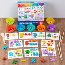 Load image into Gallery viewer, Children Number and Color Matching Clip Beads Enlightenment Teaching Aids Puzzle Early Education Toys