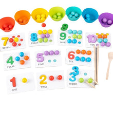 Load image into Gallery viewer, Children Number and Color Matching Clip Beads Enlightenment Teaching Aids Puzzle Early Education Toys
