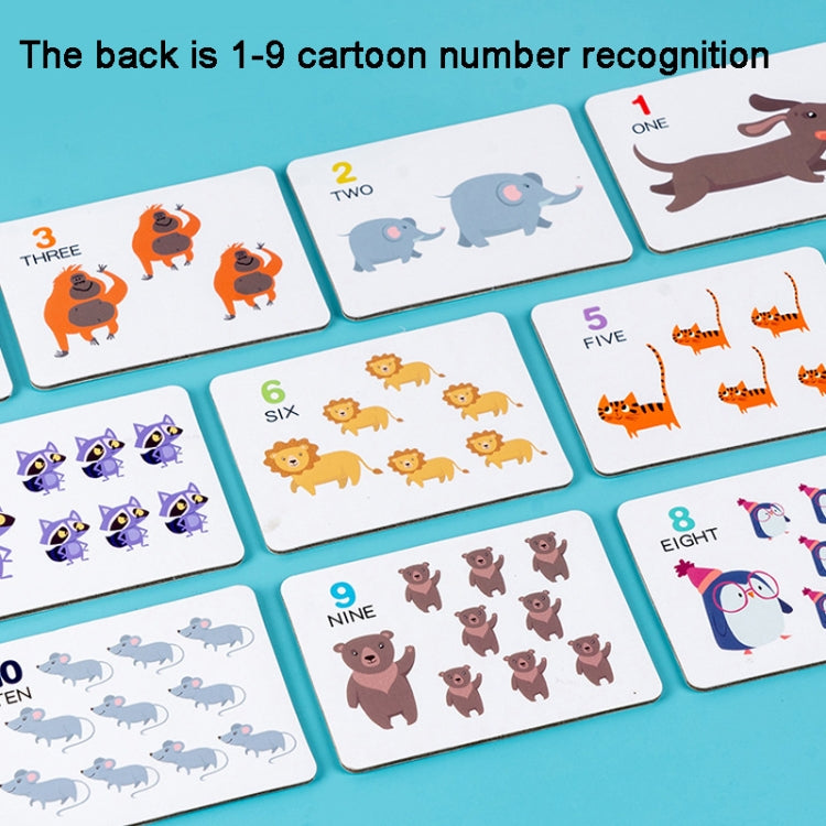 Children Number and Color Matching Clip Beads Enlightenment Teaching Aids Puzzle Early Education Toys