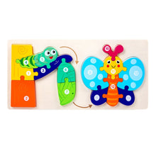 Load image into Gallery viewer, Wooden Animal Growth Process Evolution 3D Jigsaw Puzzle Toy Early Education Building Blocks