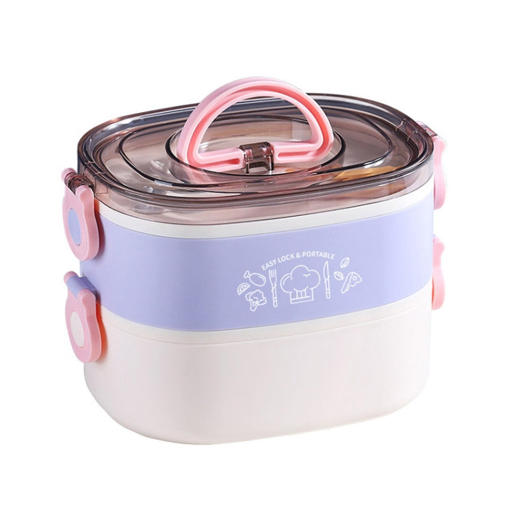 Large Capacity Oval Divided Portable Office Insulation Lunch Box, 600ml (Stainless Blue), 600ml (Stainless Yellow), 600ml (Stainless Purple), 1.2L (Stainless Blue), 1.2L (Stainless Yellow), 1.2L (Stainless Purple), 600ml (Plastic Blue)                 ...