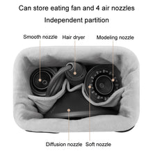 Load image into Gallery viewer, Baona DS-003 for Dyson Hair Dryer Complete Accessories PU Storage Bag, DS-003 Black, DS-003 Grey