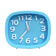 Load image into Gallery viewer, Square Candy Color Stereo Digital Silent Alarm Clock Children Student Alarm Clock, Square (Pink), Square (Red), Square (Green), Square (Blue), Square (Black)