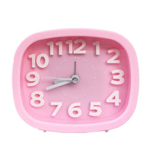 Load image into Gallery viewer, Square Candy Color Stereo Digital Silent Alarm Clock Children Student Alarm Clock, Square (Pink), Square (Red), Square (Green), Square (Blue), Square (Black)