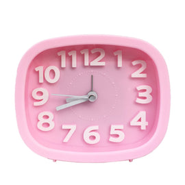 Square Candy Color Stereo Digital Silent Alarm Clock Children Student Alarm Clock, Square (Pink), Square (Red), Square (Green), Square (Blue), Square (Black)