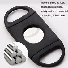 Load image into Gallery viewer, 5pcs Mini Black Stainless Steel Double Edge Cigar Scissors Cigar Crushers, Cigar Crushers