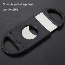 Load image into Gallery viewer, 5pcs Mini Black Stainless Steel Double Edge Cigar Scissors Cigar Crushers, Cigar Crushers