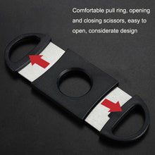Load image into Gallery viewer, 5pcs Mini Black Stainless Steel Double Edge Cigar Scissors Cigar Crushers, Cigar Crushers