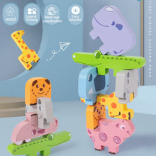 Load image into Gallery viewer, Animal Balance Stacking Blocks Toys Children Early Education Building Block Stacking Toy