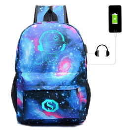 Music Prince Luminous USB Rechargeable Computer Backpack
