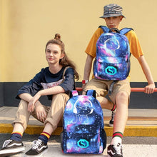 Load image into Gallery viewer, Music Prince Luminous USB Rechargeable Computer Backpack