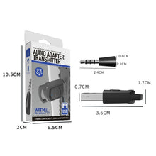 Load image into Gallery viewer, For PS4 / PS5 / PC HS-PS5101 Bluetooth 5.0 Adapter Audio Receiver Wireless Headset Transmitter, Headset Transmitter