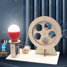 Load image into Gallery viewer, DIY Wooden Science Experiment Hand Generator Puzzle Toy