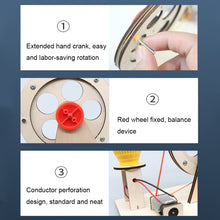 Load image into Gallery viewer, DIY Wooden Science Experiment Hand Generator Puzzle Toy