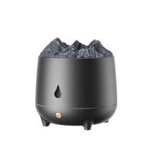 Load image into Gallery viewer, HS01 Simulation Flame Humidifier Home Aromatherapy Machine With Night Light, Simulation Flame (White), Simulation Flame (Black)