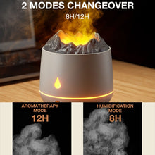 Load image into Gallery viewer, HS01 Simulation Flame Humidifier Home Aromatherapy Machine With Night Light, Simulation Flame (White), Simulation Flame (Black)