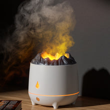 Load image into Gallery viewer, HS01 Simulation Flame Humidifier Home Aromatherapy Machine With Night Light, Simulation Flame (White), Simulation Flame (Black)