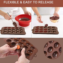 Load image into Gallery viewer, Easter Mini Colorful Egg Silicone Chocolate Mold, 15 Eggs
