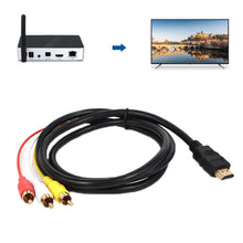 Load image into Gallery viewer, HDMI To AV/3RCA TV Audio Video Cable, HDMI To AV/3RCA