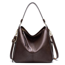 Load image into Gallery viewer, 7871 Large Capacity Adjustable Leather Tote Bag Multi-compartment Shoulder Bag, Red, Blue, Black, Coffee, Grey, Pink, Brown, Purple Red, 2-In-1 Brown, 2-In-1 Black, 2-In-1 Purple Red, 2-In-1 Blue, 2-In-1 Gray, 2-In-1 Red, 2-In-1 Pink
