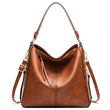 Load image into Gallery viewer, 7871 Large Capacity Adjustable Leather Tote Bag Multi-compartment Shoulder Bag, Red, Blue, Black, Coffee, Grey, Pink, Brown, Purple Red, 2-In-1 Brown, 2-In-1 Black, 2-In-1 Purple Red, 2-In-1 Blue, 2-In-1 Gray, 2-In-1 Red, 2-In-1 Pink
