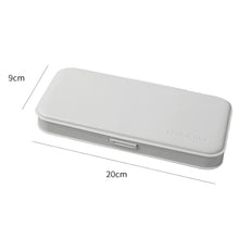 Load image into Gallery viewer, WJ-WJH-2 Plastic Compartment Large-capacity Shatter-resistant Flip-top Stationery Box, Pink, Blue, White, Grey
