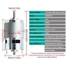 Load image into Gallery viewer, Spindle Motor High Speed High Power Large Torque with Ball Bearing, 775, 795, 895