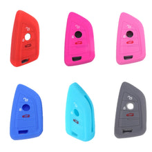 Load image into Gallery viewer, For BMW 1 Series X4/X2/XM5 2pcs Soft Silicone Remote Key Cover, Red, Rose Red, Pink, Sea Blue, Luminous Blue, Dark Gray