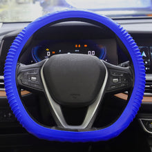 Load image into Gallery viewer, Silicone Non-slip Wear-resistant Concave Point Car Steering Wheel Cover, 34-38cm