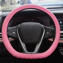 Load image into Gallery viewer, Silicone Non-slip Wear-resistant Concave Point Car Steering Wheel Cover, 34-38cm