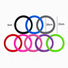 Load image into Gallery viewer, Silicone Non-slip Wear-resistant Concave Point Car Steering Wheel Cover, 34-38cm