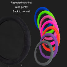 Load image into Gallery viewer, Silicone Non-slip Wear-resistant Concave Point Car Steering Wheel Cover, 34-38cm