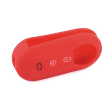 Load image into Gallery viewer, For Fiat 500 2pcs Folding 3 Button Remote Control Silicone Case