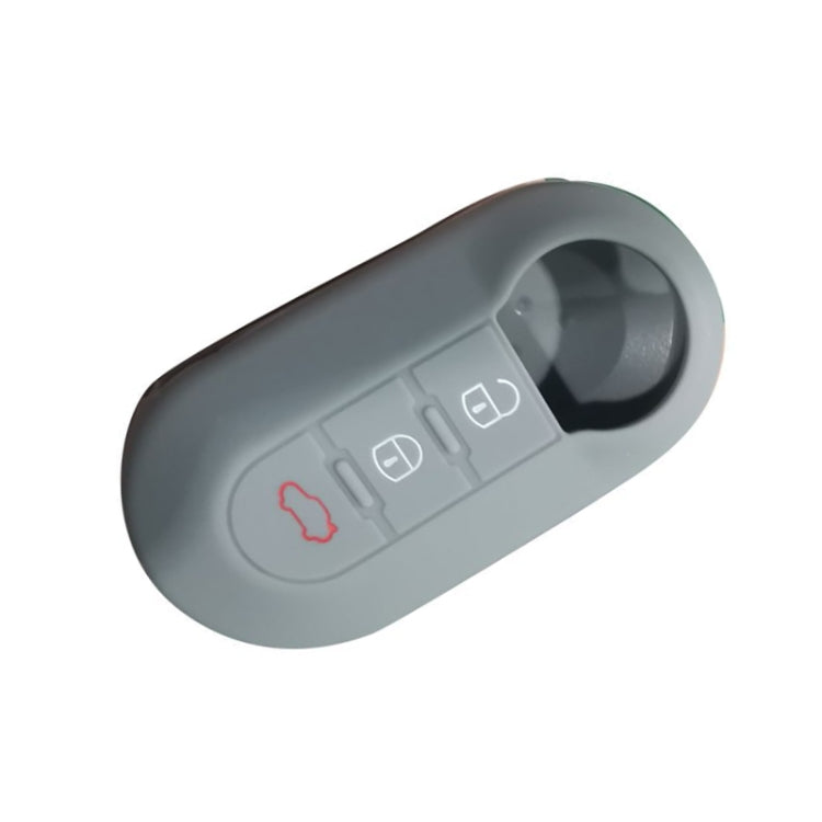 For Fiat 500 2pcs Folding 3 Button Remote Control Silicone Case