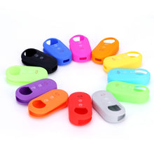 Load image into Gallery viewer, For Fiat 500 2pcs Folding 3 Button Remote Control Silicone Case