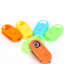 Load image into Gallery viewer, For Fiat 500 2pcs Folding 3 Button Remote Control Silicone Case