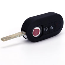 Load image into Gallery viewer, For Fiat 500 2pcs Folding 3 Button Remote Control Silicone Case