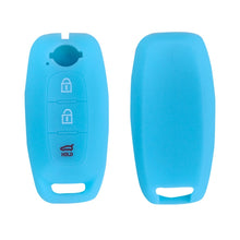 Load image into Gallery viewer, For 2023 Nissan Altima 2pcs Three-Button Key Silicone Protective Case, Black, Red, Rose Red, Pink, Blue, Apple Green, Orange, Sea Blue, Purple, Luminous Blue, Luminous Green, White