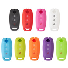 Load image into Gallery viewer, For 2023 Nissan Altima 2pcs Three-Button Key Silicone Protective Case, Black, Red, Rose Red, Pink, Blue, Apple Green, Orange, Sea Blue, Purple, Luminous Blue, Luminous Green, White