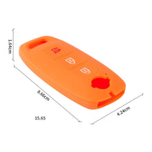 Load image into Gallery viewer, For 2023 Nissan Altima 2pcs Three-Button Key Silicone Protective Case, Black, Red, Rose Red, Pink, Blue, Apple Green, Orange, Sea Blue, Purple, Luminous Blue, Luminous Green, White